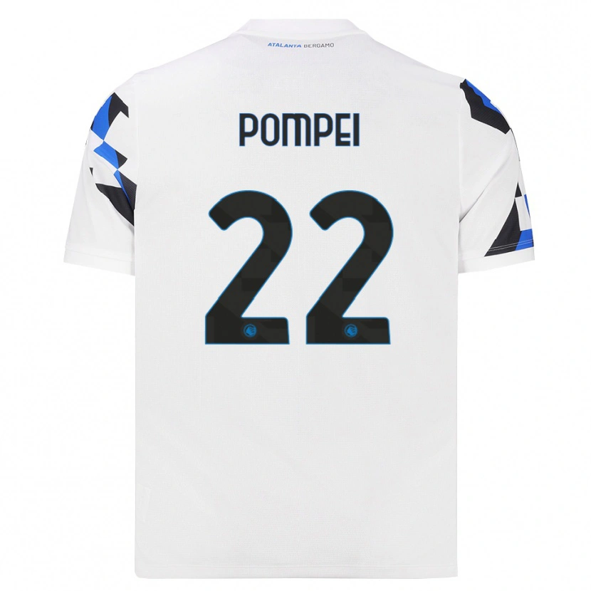 Danxen Męski Thomas Pompei #22 Biały Czerwony Niebieski Wyjazdowa Koszulka 2026/27 Koszulki Klubowe