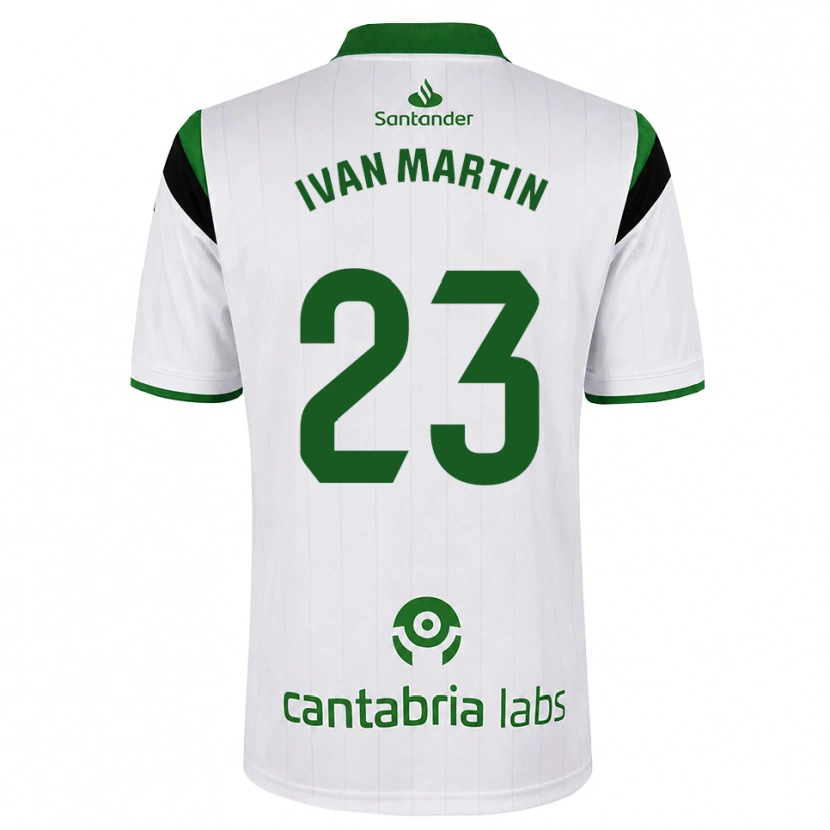Danxen Kobiety Iván Martín #23 Biały Zielony Czarny Domowa Koszulka 2026/27 Koszulki Klubowe