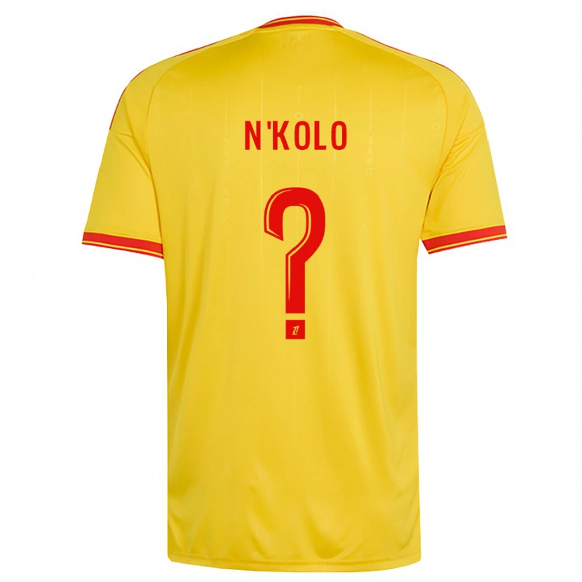 Danxen Kobiety Pierre N'kolo #0 Złoty Pomarańczowy Czerwony Domowa Koszulka 2026/27 Koszulki Klubowe