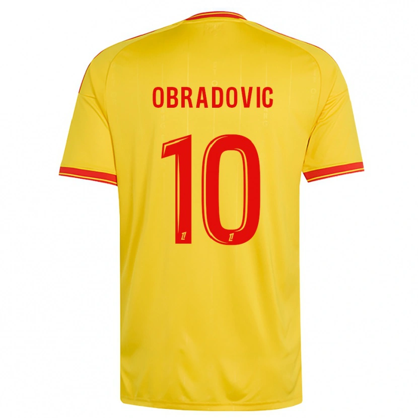 Danxen Kobiety Ognjen Obradovic #10 Złoty Pomarańczowy Czerwony Domowa Koszulka 2026/27 Koszulki Klubowe