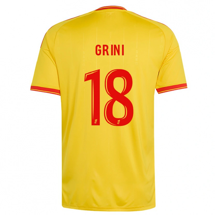 Danxen Kobiety Ilyes Grini #18 Złoty Pomarańczowy Czerwony Domowa Koszulka 2026/27 Koszulki Klubowe