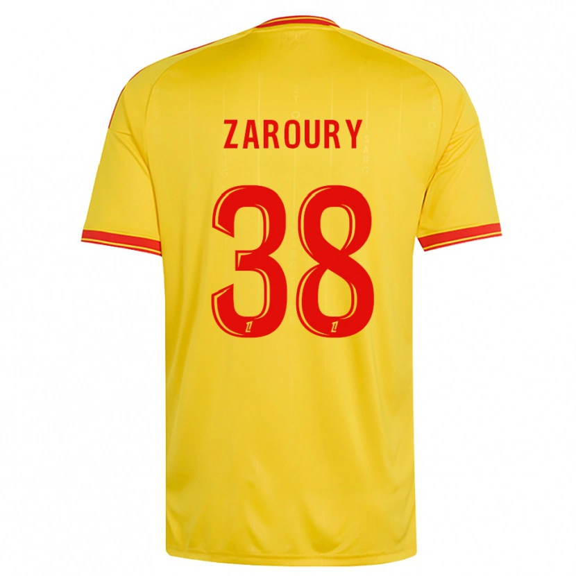 Danxen Kobiety Anass Zaroury #38 Złoty Pomarańczowy Czerwony Domowa Koszulka 2026/27 Koszulki Klubowe