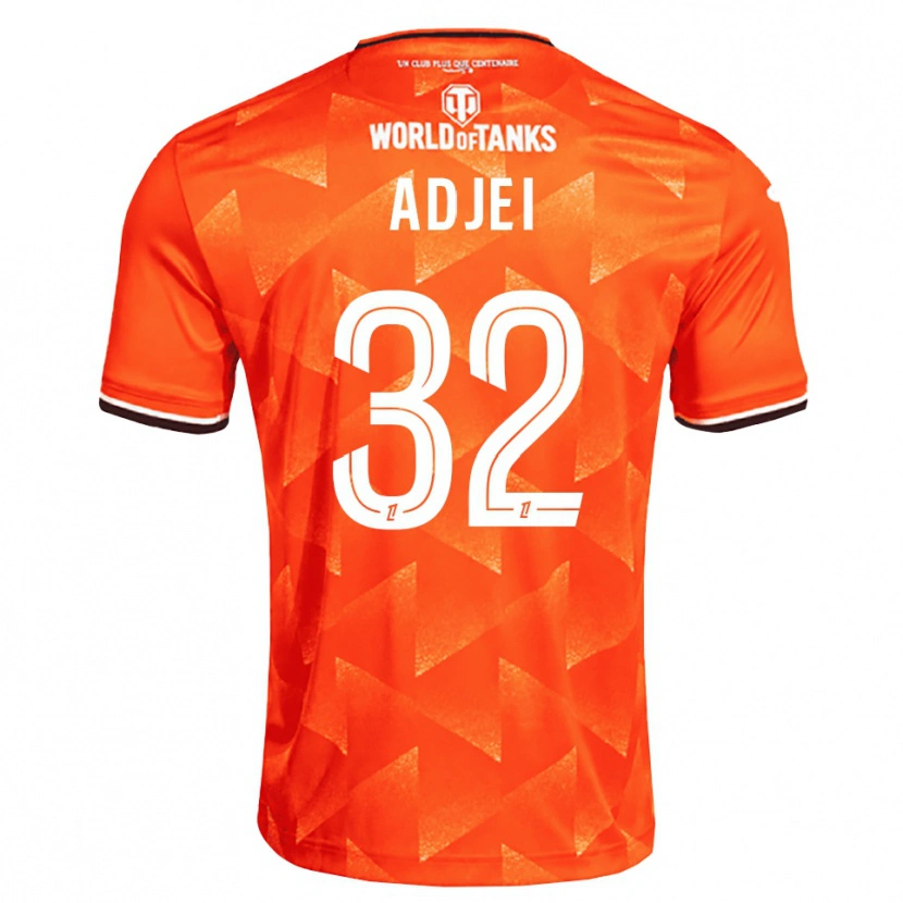 Danxen Kobiety Nathaniel Adjei #32 Pomarańczowy Biały Czarny Domowa Koszulka 2026/27 Koszulki Klubowe