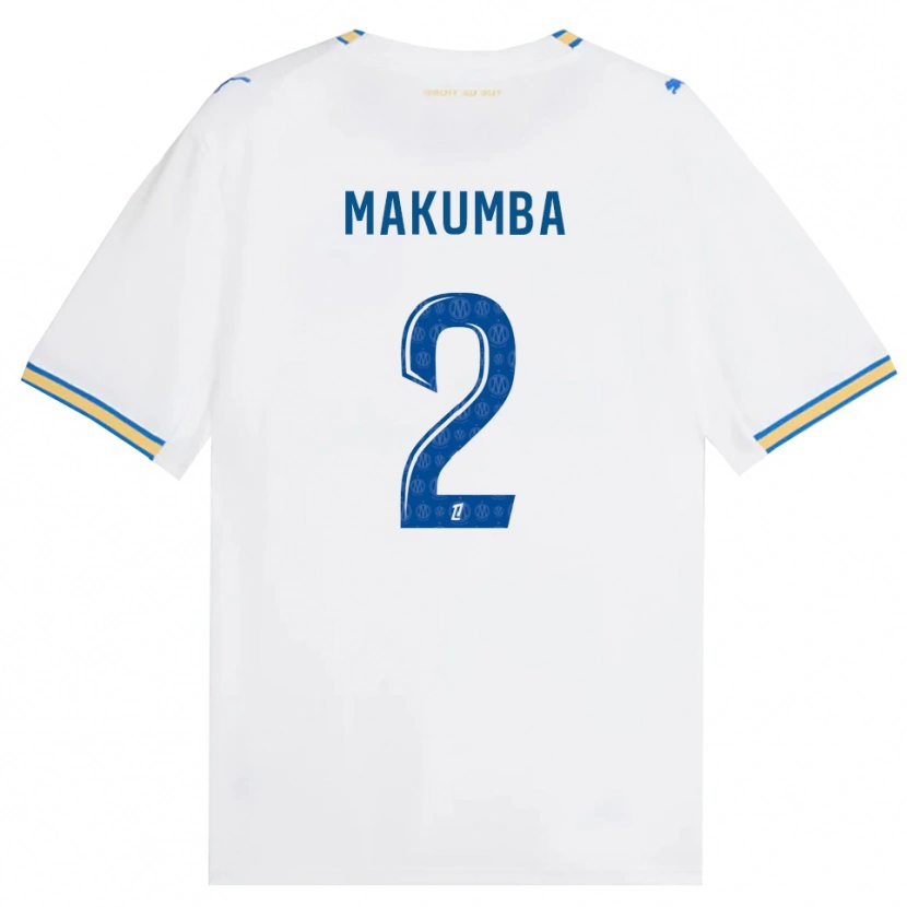 Danxen Kobiety Enzo Makumba #2 Niebieski Biały Domowa Koszulka 2026/27 Koszulki Klubowe