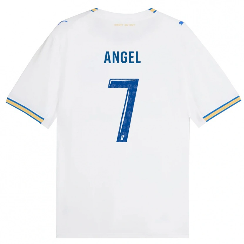 Danxen Kobiety Angel Gomes #7 Niebieski Biały Domowa Koszulka 2026/27 Koszulki Klubowe