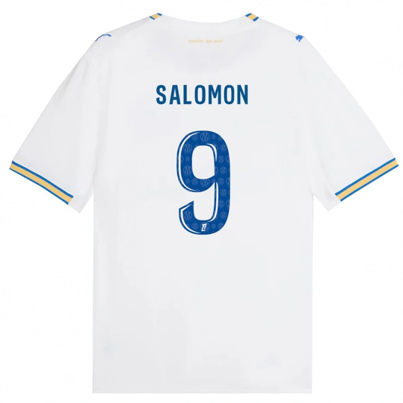 Danxen Kobiety Maeva Salomon #9 Niebieski Biały Domowa Koszulka 2026/27 Koszulki Klubowe