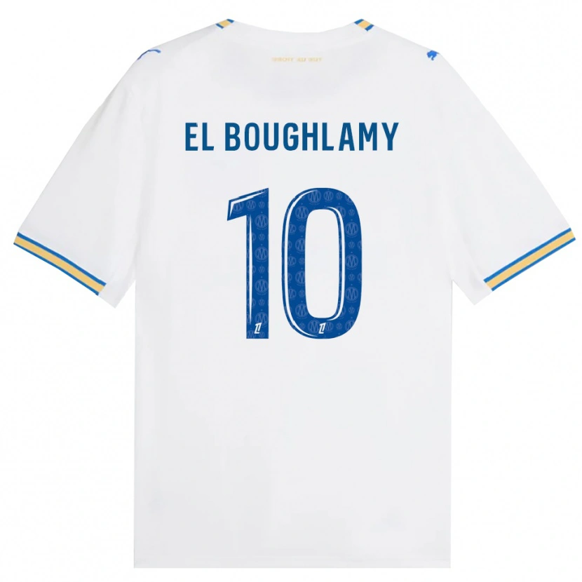 Danxen Kobiety Adam El Boughlamy #10 Niebieski Biały Domowa Koszulka 2026/27 Koszulki Klubowe