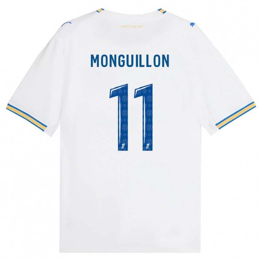 Danxen Kobiety Coralie Monguillon #11 Niebieski Biały Domowa Koszulka 2026/27 Koszulki Klubowe