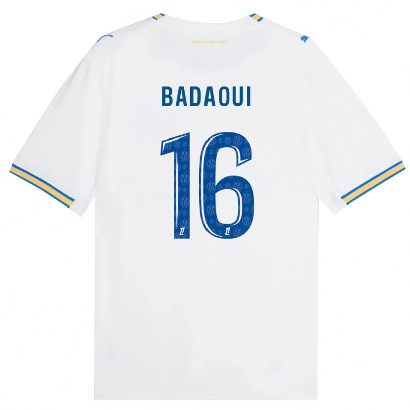 Danxen Kobiety Yassine Badaoui #16 Niebieski Biały Domowa Koszulka 2026/27 Koszulki Klubowe