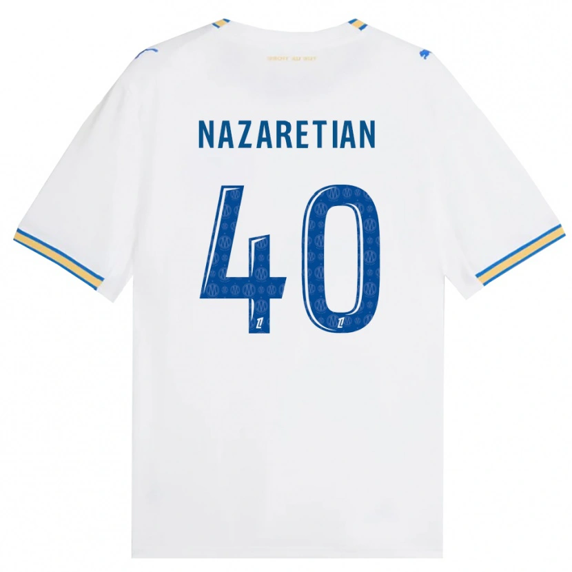 Danxen Kobiety Manuel Nazaretian #40 Niebieski Biały Domowa Koszulka 2026/27 Koszulki Klubowe