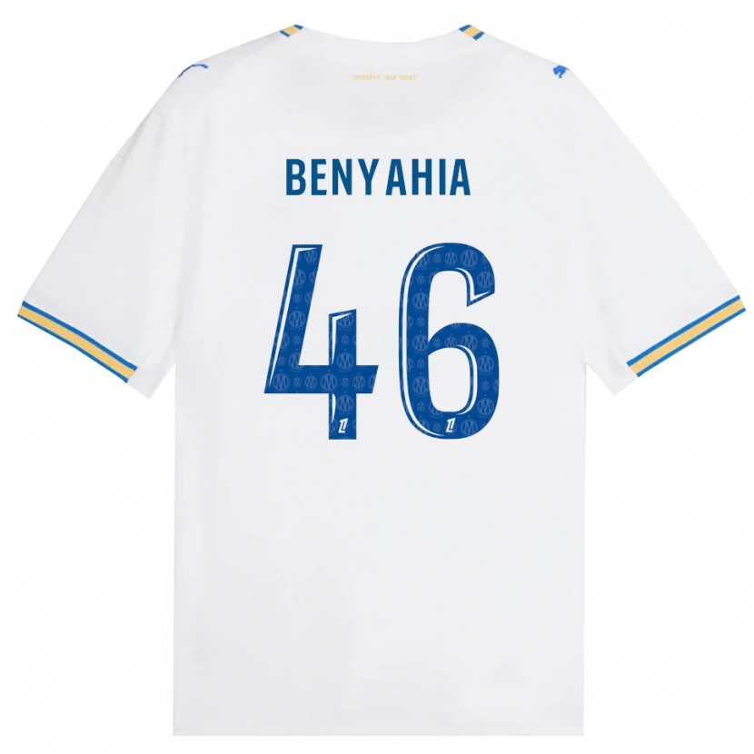 Danxen Kobiety Aylan Benyahia-Tani #46 Niebieski Biały Domowa Koszulka 2026/27 Koszulki Klubowe