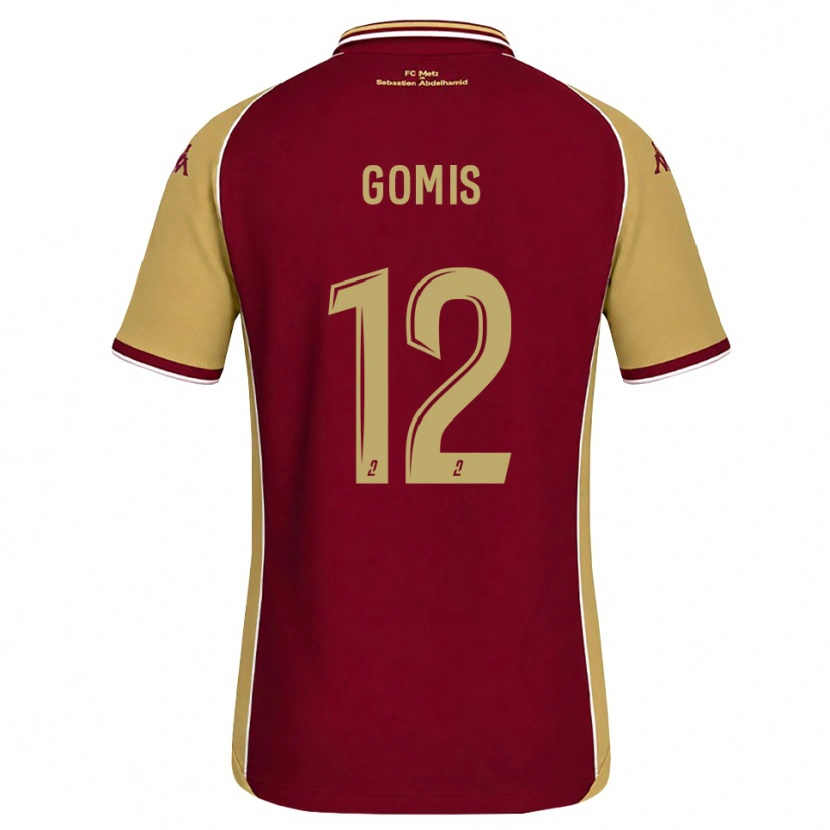 Danxen Kobiety Maykel Gomis #12 Złoty Ciemnoczerwony Domowa Koszulka 2026/27 Koszulki Klubowe
