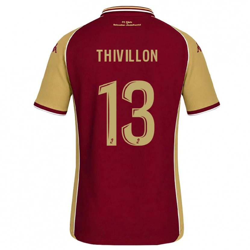 Danxen Kobiety Lina Thivillon #13 Złoty Ciemnoczerwony Domowa Koszulka 2026/27 Koszulki Klubowe