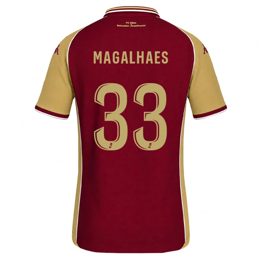Danxen Kobiety Manon Magalhaes #33 Złoty Ciemnoczerwony Domowa Koszulka 2026/27 Koszulki Klubowe