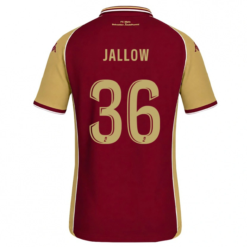 Danxen Kobiety Ablie Jallow #36 Złoty Ciemnoczerwony Domowa Koszulka 2026/27 Koszulki Klubowe