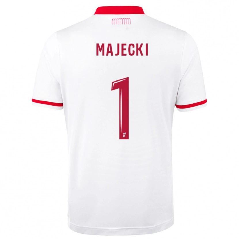 Danxen Kobiety Radoslaw Majecki #1 Czerwony Biały Domowa Koszulka 2026/27 Koszulki Klubowe