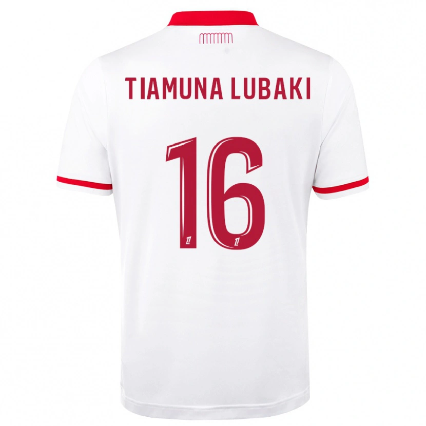 Danxen Kobiety Loïc Tiamuna Lubaki #16 Czerwony Biały Domowa Koszulka 2026/27 Koszulki Klubowe