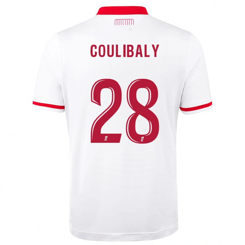 Danxen Kobiety Mamadou Coulibaly #28 Czerwony Biały Domowa Koszulka 2026/27 Koszulki Klubowe