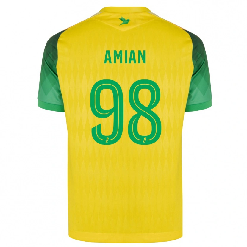 Danxen Kobiety Kelvin Amian #98 Żółty Zielony Czerwony Domowa Koszulka 2026/27 Koszulki Klubowe