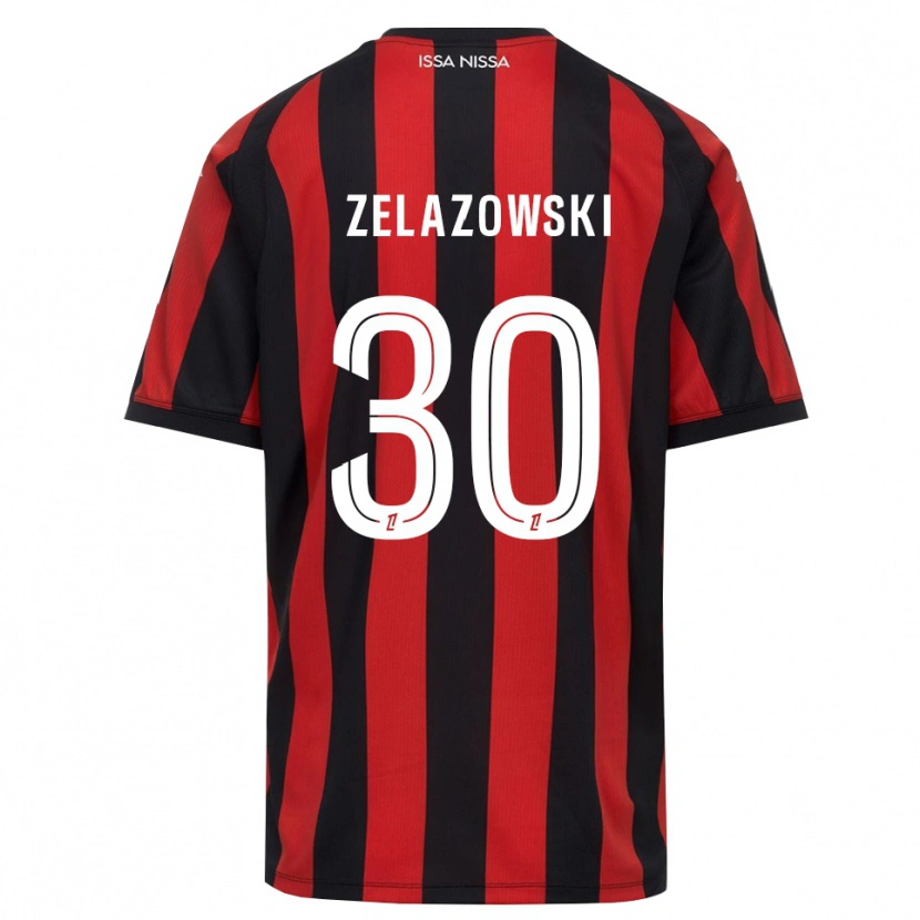 Danxen Kobiety Bartosz Zelazowski #30 Czerwony Czarny Biały Domowa Koszulka 2026/27 Koszulki Klubowe