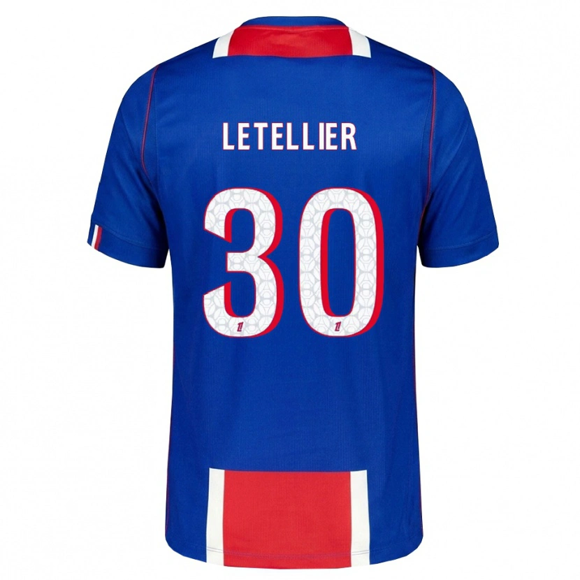 Danxen Kobiety Alexandre Letellier #30 Czerwony Biały Niebieski Domowa Koszulka 2026/27 Koszulki Klubowe