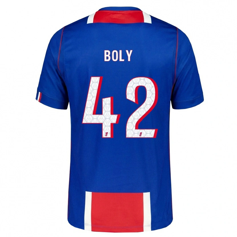 Danxen Kobiety David Boly #42 Czerwony Biały Niebieski Domowa Koszulka 2026/27 Koszulki Klubowe