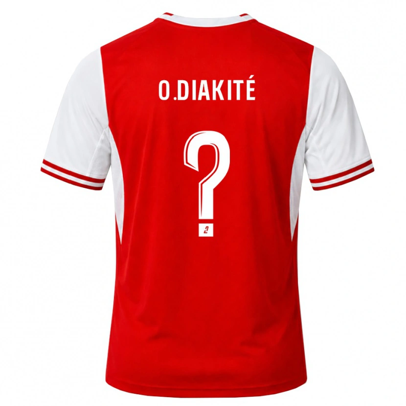 Danxen Kobiety Oumar Diakité #0 Czerwony Biały Domowa Koszulka 2026/27 Koszulki Klubowe