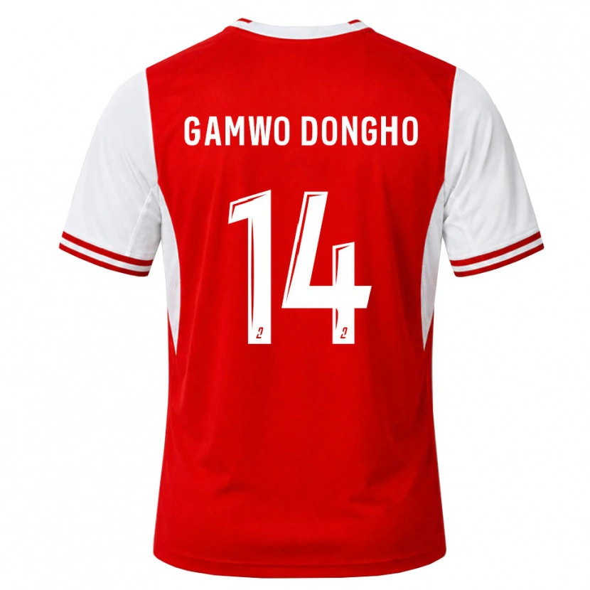 Danxen Kobiety Samuel Gamwo Dongho #14 Czerwony Biały Domowa Koszulka 2026/27 Koszulki Klubowe