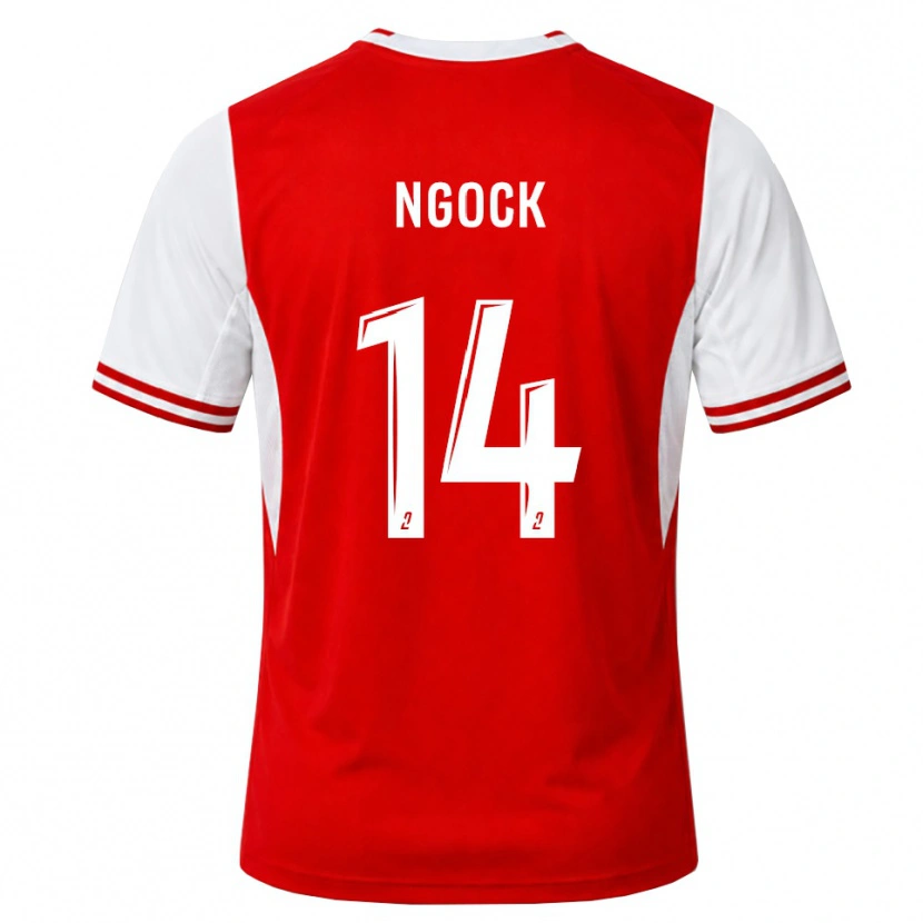 Danxen Kobiety Monique Ngock #14 Czerwony Biały Domowa Koszulka 2026/27 Koszulki Klubowe