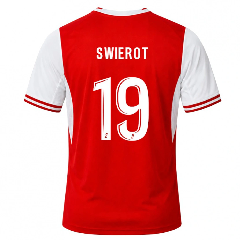 Danxen Kobiety Julie Swierot #19 Czerwony Biały Domowa Koszulka 2026/27 Koszulki Klubowe