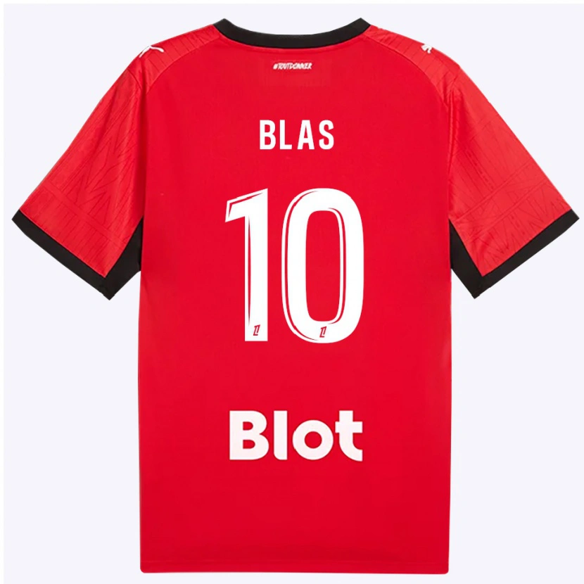 Danxen Kobiety Ludovic Blas #10 Czerwony Czarny Biały Domowa Koszulka 2026/27 Koszulki Klubowe