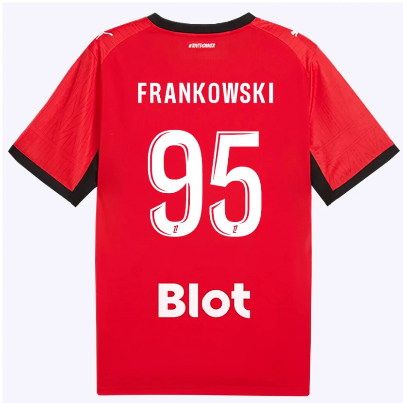Danxen Kobiety Przemyslaw Frankowski #95 Czerwony Czarny Biały Domowa Koszulka 2026/27 Koszulki Klubowe