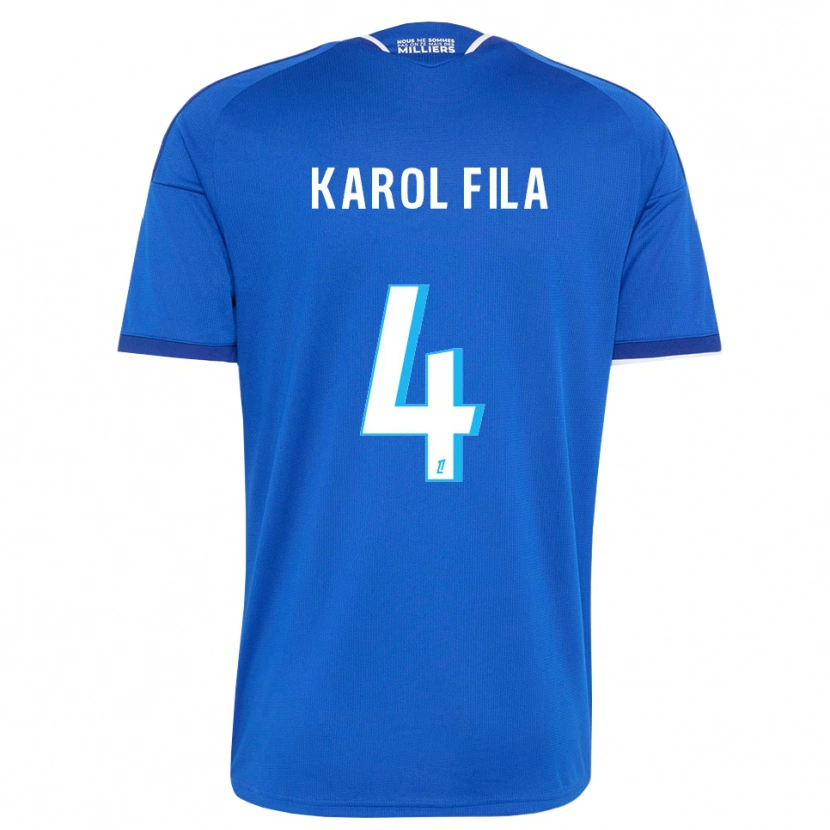 Danxen Kobiety Karol Fila #4 Królewski Niebieski Biały Domowa Koszulka 2026/27 Koszulki Klubowe