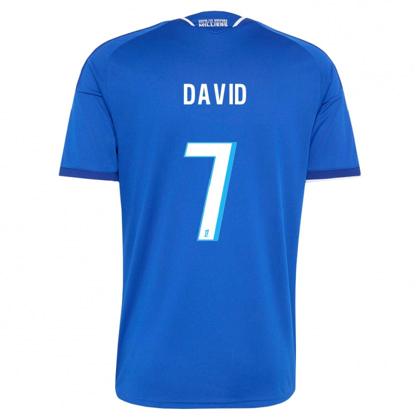 Danxen Kobiety David #7 Królewski Niebieski Biały Domowa Koszulka 2026/27 Koszulki Klubowe