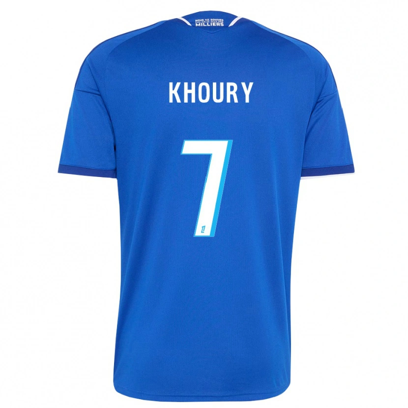 Danxen Kobiety Pilar Khoury #7 Królewski Niebieski Biały Domowa Koszulka 2026/27 Koszulki Klubowe