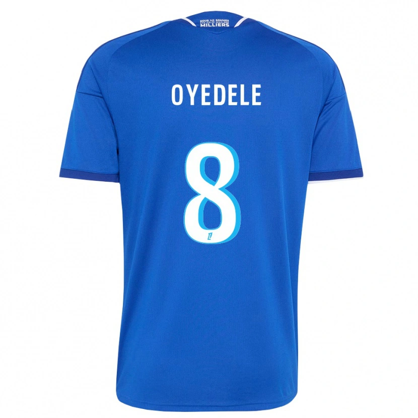 Danxen Kobiety Maxi Oyedele #8 Królewski Niebieski Biały Domowa Koszulka 2026/27 Koszulki Klubowe