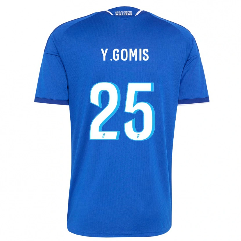 Danxen Kobiety Yoni Gomis #25 Królewski Niebieski Biały Domowa Koszulka 2026/27 Koszulki Klubowe