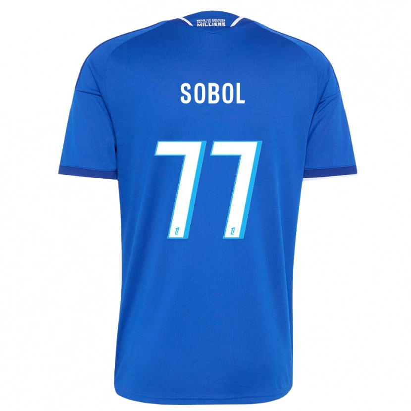 Danxen Kobiety Eduard Sobol #77 Królewski Niebieski Biały Domowa Koszulka 2026/27 Koszulki Klubowe