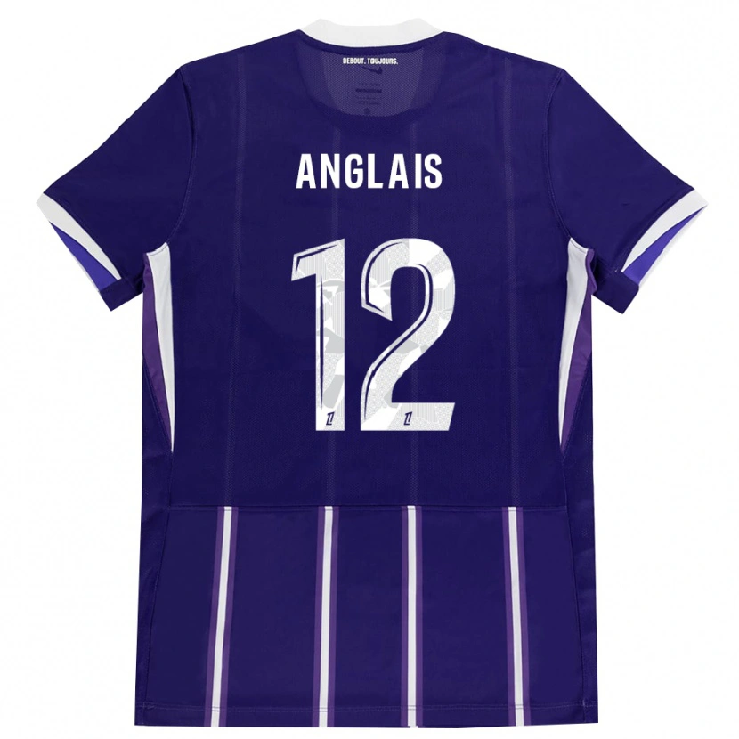 Danxen Kobiety Anaëlle Anglais #12 Fioletowy Biały Domowa Koszulka 2026/27 Koszulki Klubowe