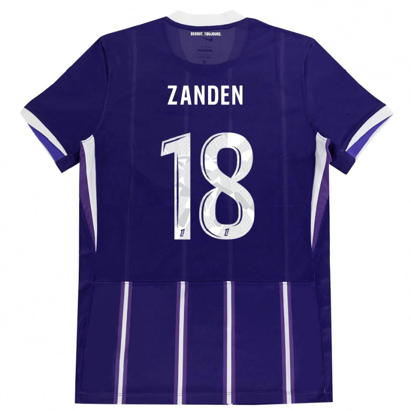 Danxen Kobiety Oliver Zandén #18 Fioletowy Biały Domowa Koszulka 2026/27 Koszulki Klubowe