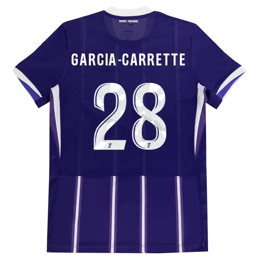Danxen Kobiety Hortense Garcia-Carrette #28 Fioletowy Biały Domowa Koszulka 2026/27 Koszulki Klubowe