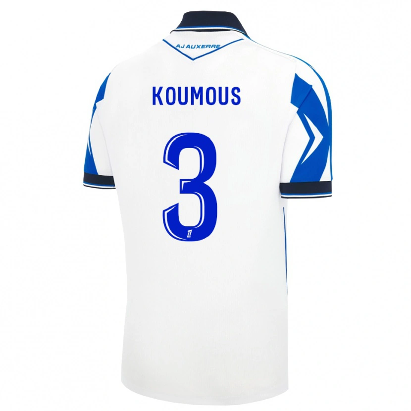 Danxen Kobiety Ken Koumous #3 Czarny Biały Niebieski Domowa Koszulka 2026/27 Koszulki Klubowe