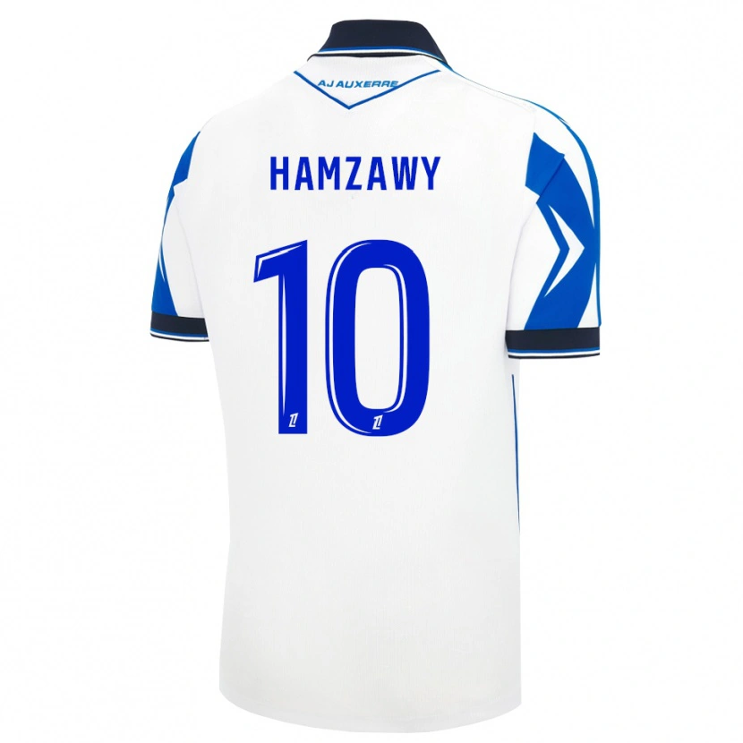 Danxen Kobiety Redwan Eid Hamzawiy #10 Czarny Biały Niebieski Domowa Koszulka 2026/27 Koszulki Klubowe