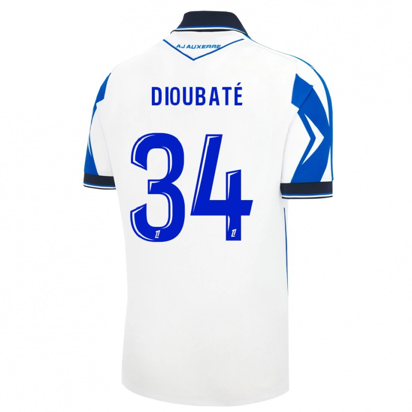Danxen Kobiety Lamfia Dioubaté #34 Czarny Biały Niebieski Domowa Koszulka 2026/27 Koszulki Klubowe