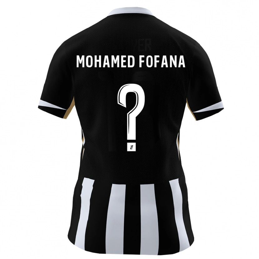 Danxen Kobiety Yanis Mohamed Fofana #0 Czarny Niebieski Domowa Koszulka 2026/27 Koszulki Klubowe