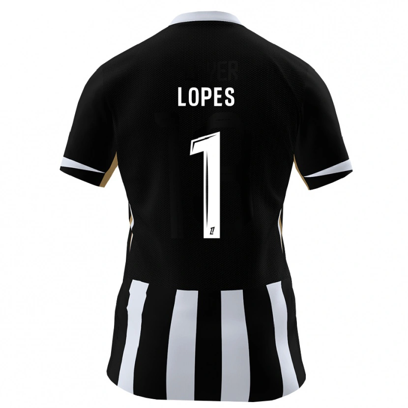 Danxen Kobiety Anthony Lopes #1 Czarny Niebieski Domowa Koszulka 2026/27 Koszulki Klubowe