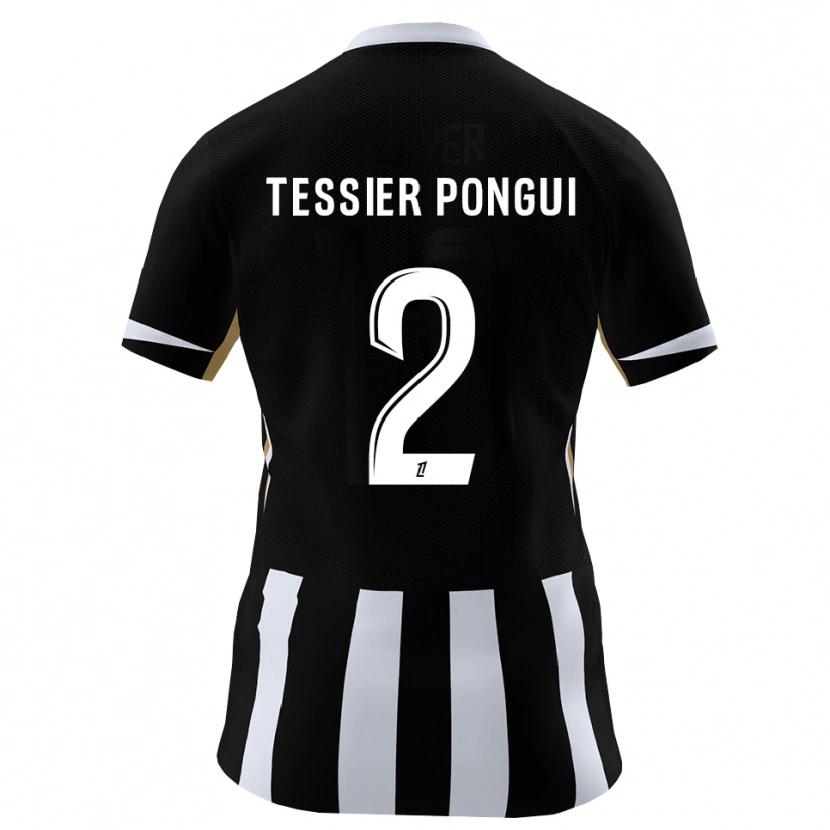 Danxen Kobiety Leyti Tessier Pongui #2 Czarny Niebieski Domowa Koszulka 2026/27 Koszulki Klubowe