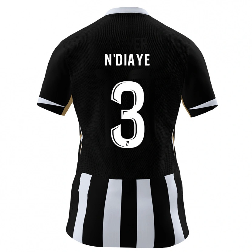 Danxen Kobiety Demba N'diaye #3 Czarny Niebieski Domowa Koszulka 2026/27 Koszulki Klubowe