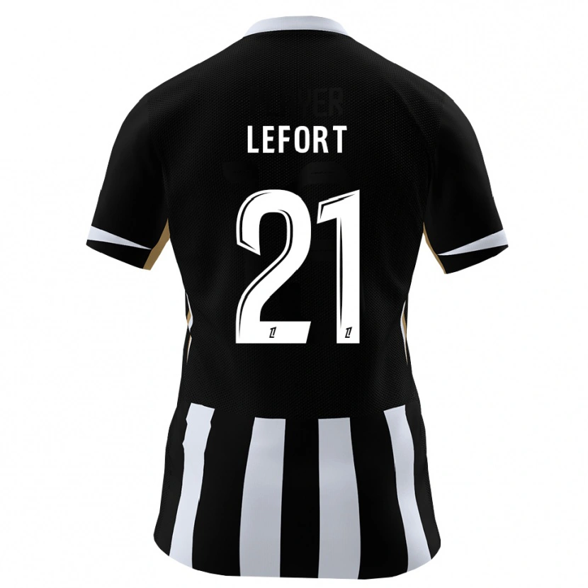 Danxen Kobiety Jordan Lefort #21 Czarny Niebieski Domowa Koszulka 2026/27 Koszulki Klubowe