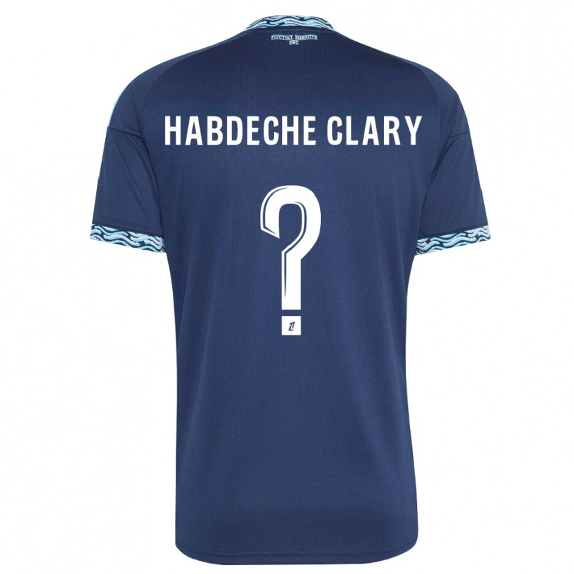 Danxen Kobiety Yanis Habdeche Clary #0 Stalowoniebieski Biały Domowa Koszulka 2026/27 Koszulki Klubowe